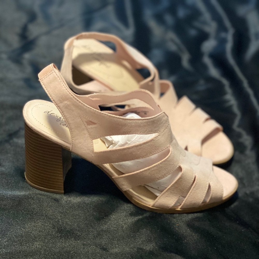 Soft Pink Dexter Comfort Block Heel